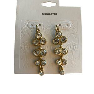 Target Rhinestone Drop Earrings